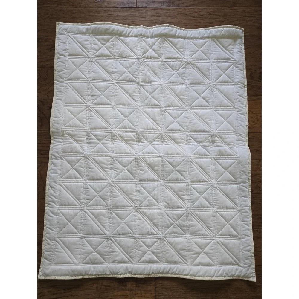 Mini Quilt Wall Hanging Baby Hand Made Stitched 38.5